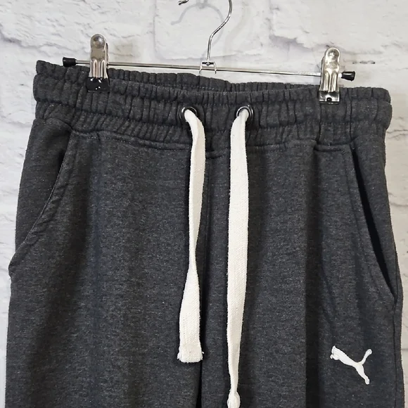 Puma Charcoal Jogger Pants with White Accents - Picture 4 of 6